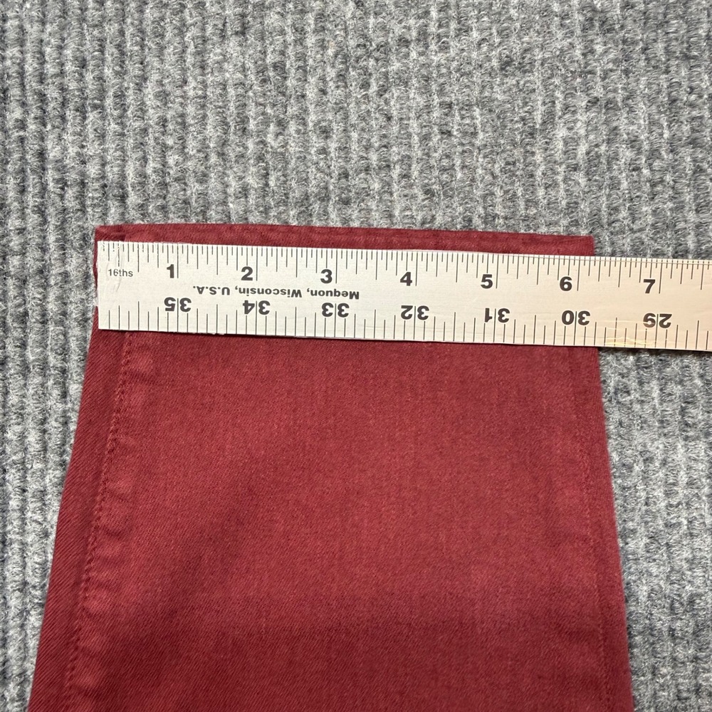 Lila Ryan Red Stretch Ankle Jeans Size 33 Slim Fit Casual Color‎ Pop Trendy - Picture 8 of 10
